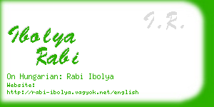 ibolya rabi business card